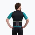 Pánský cyklistický dres Rogelli Fast black/teal/green 2