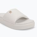 Dámské nazouváky Tommy Hilfiger Platform Monogram Poolslide ancient white 7