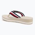 Dámské žabky Tommy Hilfiger Corp Mid Wedge Beach Sandal muslin 3