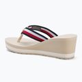 Dámské žabky Tommy Hilfiger Corporate Wedge Beach Sandal muslin 3
