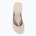 Dámské žabky Tommy Hilfiger Corporate Wedge Beach Sandal muslin 5
