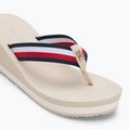 Dámské žabky Tommy Hilfiger Corporate Wedge Beach Sandal muslin 7
