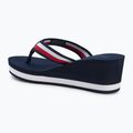 Dámské žabky Tommy Hilfiger Corporate Wedge Beach Sandal space blue 3