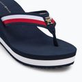 Dámské žabky Tommy Hilfiger Corporate Wedge Beach Sandal space blue 7