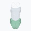 Dámské jednodílné plavky Tommy Hilfiger Straight One Piece seersucker radiant green/white 2