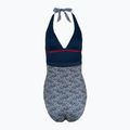 Dámské jednodílné plavky Tommy Hilfiger Halter One Piece Rp Print illustrated wave dark night navy 2
