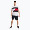 Pánská tréninková košile Tommy Hilfiger Colorblocked Mix Media S/S bílá 2