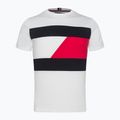 Pánská tréninková košile Tommy Hilfiger Colorblocked Mix Media S/S bílá 5