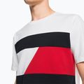 Pánská tréninková košile Tommy Hilfiger Colorblocked Mix Media S/S bílá 4