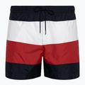 Pánské plavecké šortky  Tommy Hilfiger Medium Drawstring Bold Flag desert sky