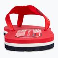 Dámské žabky Tommy Hilfiger Global Stripes Flat Beach Sandal fierce red 6