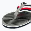 Pánské žabky Tommy Hilfiger Massage Footbed Oly Beach Sandal antique silver 7