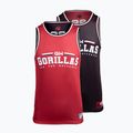 Pánské fitness tílko tank top Gorilla Wear Keene red/black 11