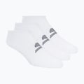 Pánské ponožky SKECHERS Microfiber Non Terry No Show 3 páry white traditional