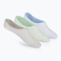 Dámské ponožky SKECHERS Non Terry No Show Liner 3 páry blue/green