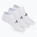 Pánské ponožky SKECHERS Microfiber Non Terry No Show 3 páry white tradiční