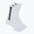 Pánské ponožky SKECHERS 1/2 Terry Crew 3 páry white/black