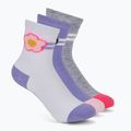 Dětské ponožky SKECHERS Non Terry Crew 3 páry purple