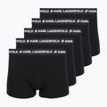 Pánské boxerky KARL LAGERFELD Logo Trunk 5 párů black