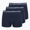 Pánské boxerky KARL LAGERFELD Logo Trunk 3 páry navy