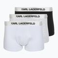 Pánské boxerky KARL LAGERFELD Elastic Trunk 3 páry black/white/grey