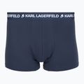 Pánské boxerky KARL LAGERFELD Logo Trunk Multiband 3 páry dark sea/indigo/blue 3