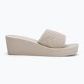 Dámské nazouváky Calvin Klein YW0YW01725 Beach Wedge Slide Canvas eggshell 2