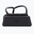 Dámské žabky Calvin Klein YW0YW01716 Sq Low Wedge Sandal Stitch triple black 6