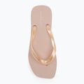 Dámské žabky Calvin Klein YW0YW01720 Thong+ Tpu Metallic whisper pink/bright white 5