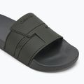 Pánské žabky Calvin Klein HM0HM01752 Pool Slide Double T dark olive 7