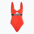 Dámské plavky  Calvin Klein KW0KW02746 Intense Power One Piece Fashion Fit flaming chili