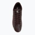 Dámské boty Calvin Klein YW0YW01781 3 Cupsole Laceup PU MG burgundy/bright white 5