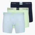 Boxerky Calvin Klein LV00NB4477 Brief 3 páry patina green/shoreline/iridescent blue