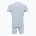 Pánské pyžamo Calvin Klein LV00NM2900 breezy blue top w/diamond logo 2