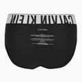 Pánské slipy Calvin Klein 000NB3607A Hip Brief 3 pairs black w/oatmeal logo/black w/age 7