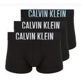 Pánské boxerky Calvin Klein 000NB3608A Trunk 3 pairs black with harbor mist logo/ black with