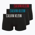 Boxerky Calvin Klein 000NB3609A Boxer Brief 3 pairs black with oatmeal logo/black with age