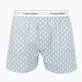 Boxerky Calvin Klein LV00NM2831 Boxer Trad icon cotton emblem chalk/gulf blue