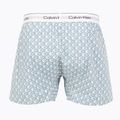 Boxerky Calvin Klein LV00NM2831 Boxer Trad icon cotton emblem chalk/gulf blue 2