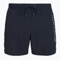 Pánské koupací šortky Tommy Hilfiger Medium Drawstring Zip Pocket desert sky