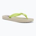Dámské žabky Tommy Jeans Logo Summer white clay/lime essence