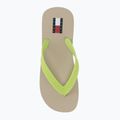 Dámské žabky Tommy Jeans Logo Summer white clay/lime essence 5