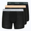 Boxerky Calvin Klein LV00NB4394 Brief 3 pairs black w/darkest spruce wb/black w