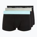 Pánské boxerky Calvin Klein 0000U2664G Low Rise Trunk 3 pairs black in plume wb/ black in misty sag
