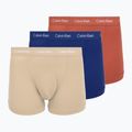 Pánské boxerky Calvin Klein 0000U2662G Trunk 3 pairs sodalite blue/redwood/white peppe