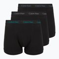Pánské boxerky Calvin Klein 0000U2662G Trunk 3 pairs of black bodies and wbs with driftwood