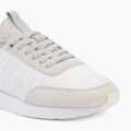 Pánské boty Calvin Klein YM0YM01414 Retro Runner Sock Laceup Mix mat bright white/light grey 7
