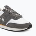 Pánské boty Calvin Klein HM0HM02212 Retro Runner Bans Leather Suede granite gray/white/rhubarb 7