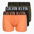 Pánské boxerky Calvin Klein LV00NB4665 Boxer Brief black/olive night/orange frosting