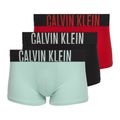 Pánské boxerky Calvin Klein 000NB3775A Trunk black/goji berry/aqua blue